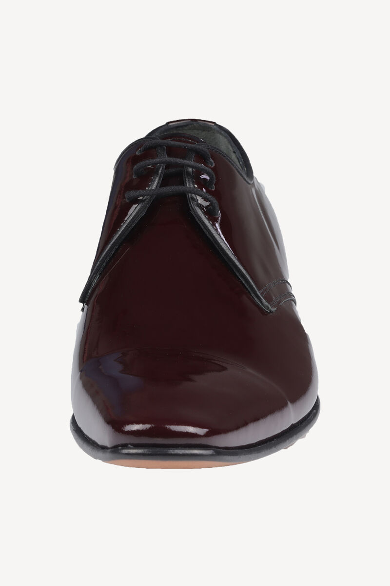 Erkek Bordo Rugan Klasik Bağcıklı Rugan Ayakkabı - 2