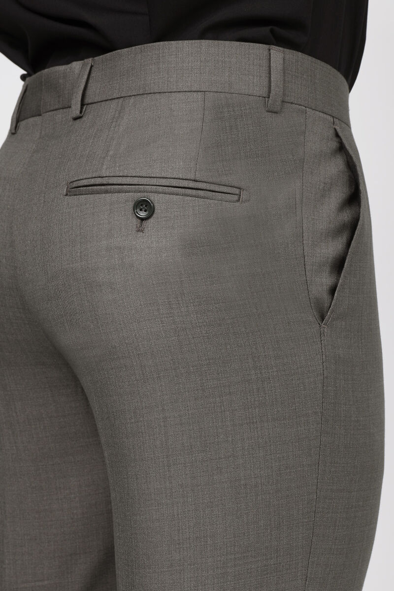Erkek Haki Yeşil Regular Fit Kumaş Pantolon - 3