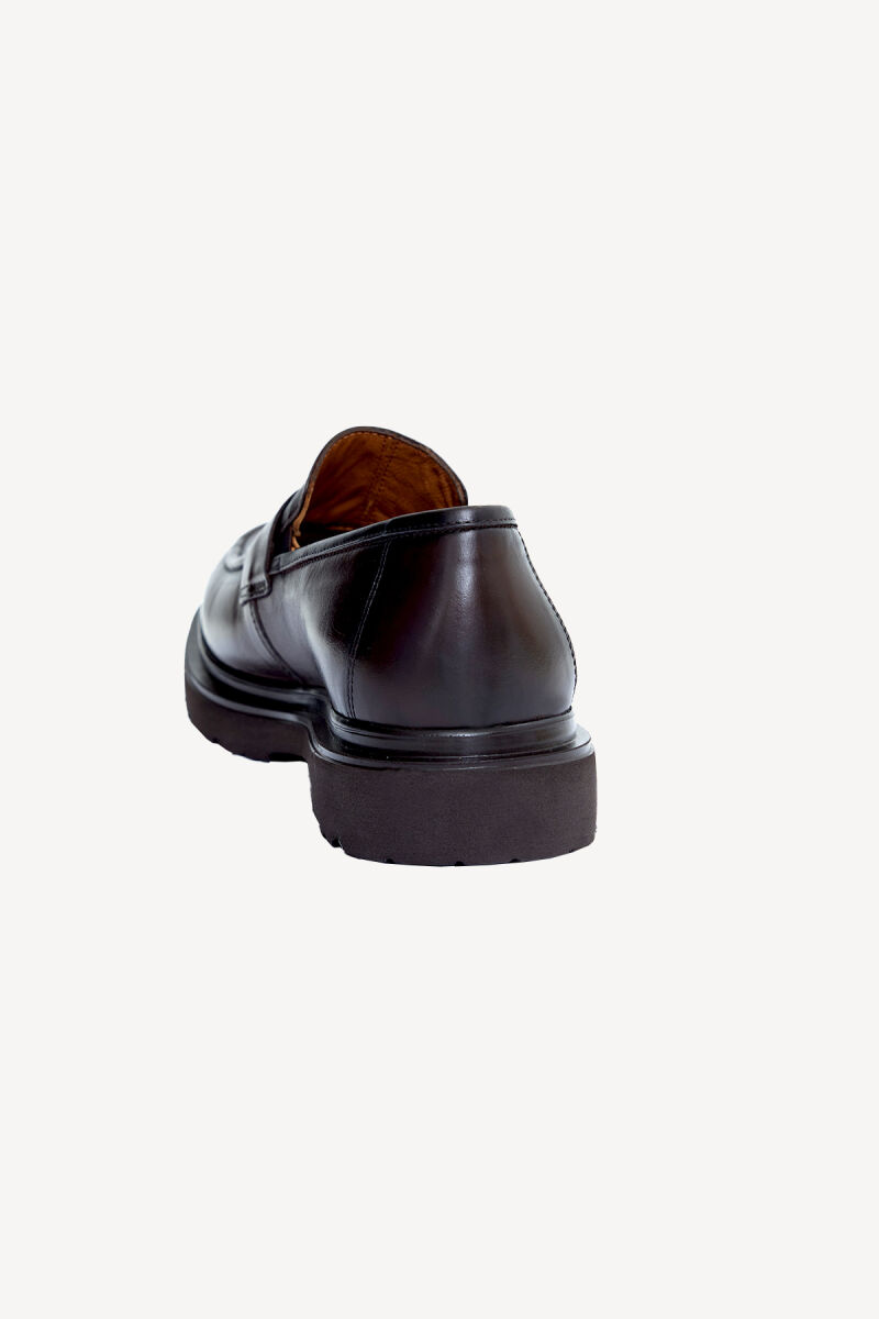 Erkek Kahverengi Deri Klasik Ayakkabı - 4