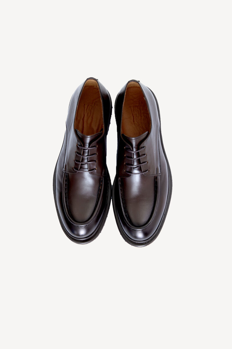 Erkek Kahverengi Deri Klasik Ayakkabı - 2