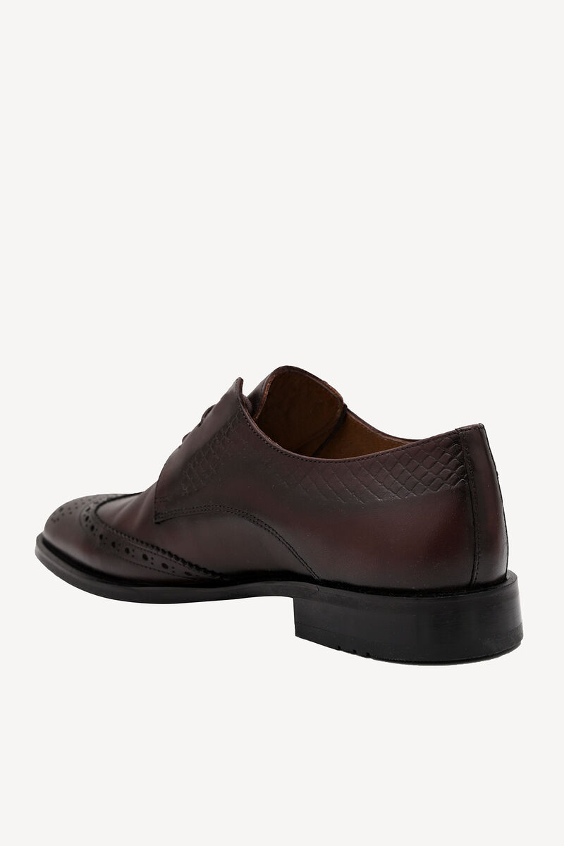 Erkek Kahverengi Klasik Bağcıklı Ayakkabı - 4