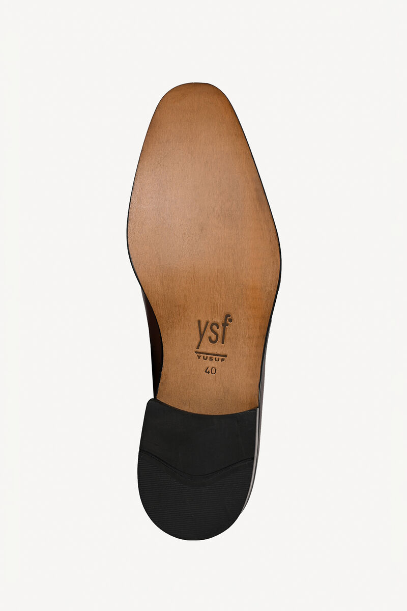 Erkek Kahverengi Klasik Bağcıksız Ayakkabı - 5