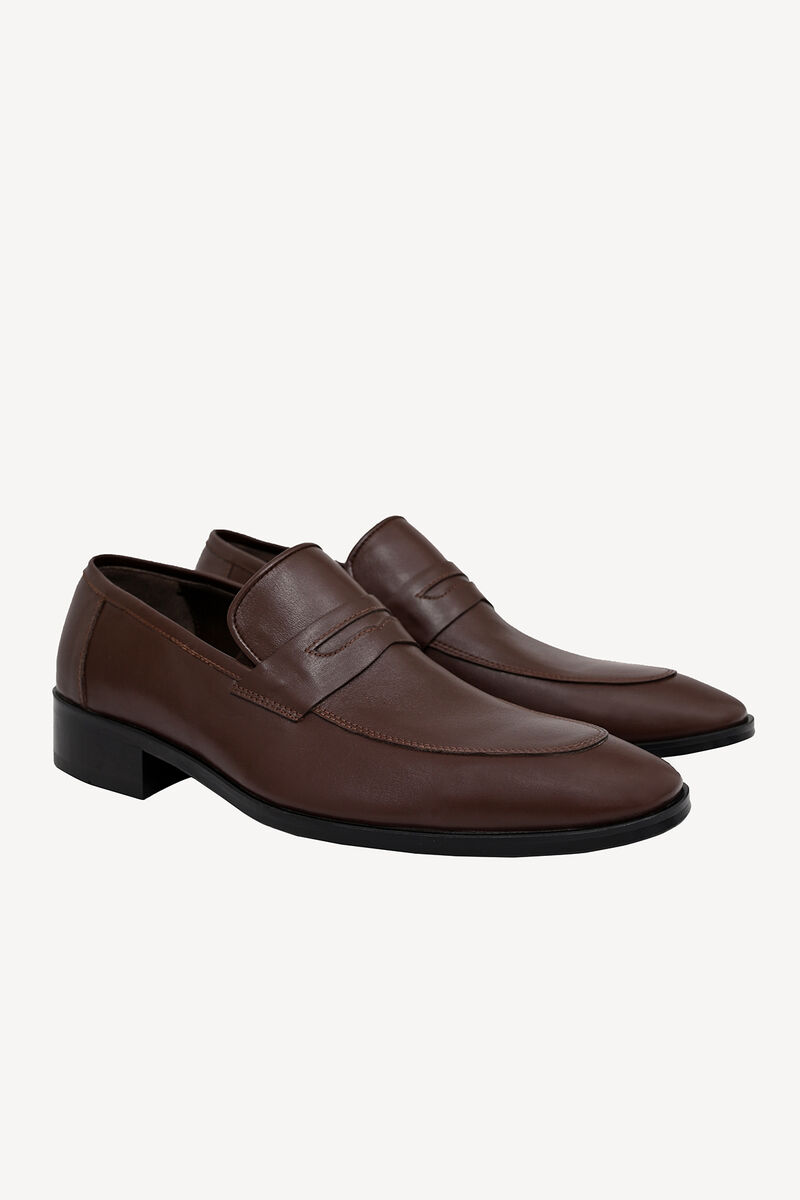 Erkek Kahverengi Klasik Bağcıksız Ayakkabı - 2