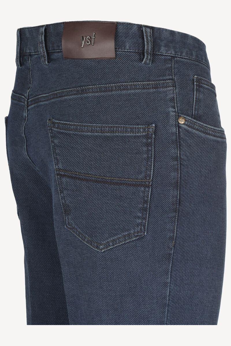 Erkek Koyu Mavi Kot Regular Fit Pantolon - 2