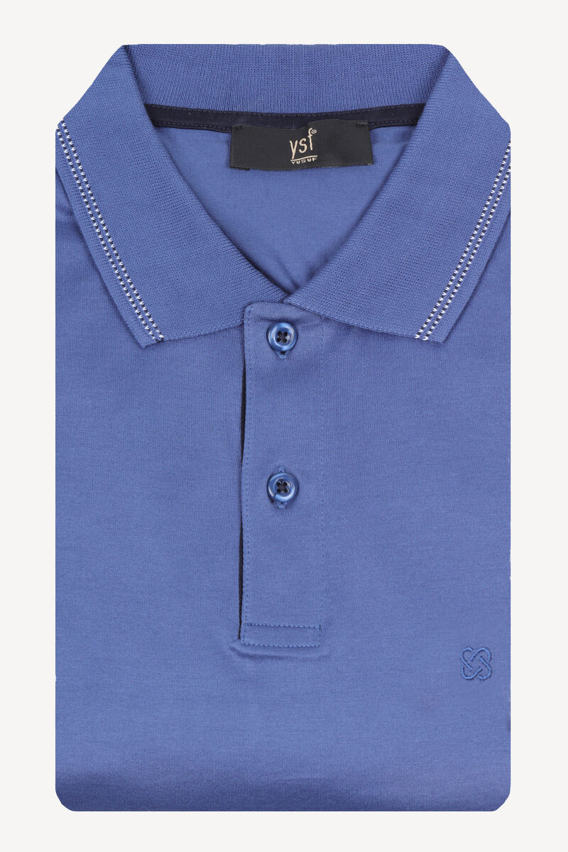 Erkek Koyu Mavi Polo Yaka Regular Fit Tshirt - 3