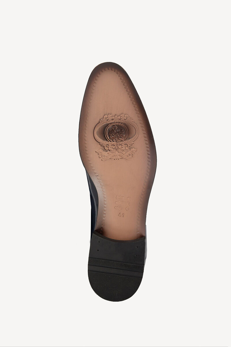 Erkek Lacivert Bağcıklı Klasik Rugan Ayakkabı - 4