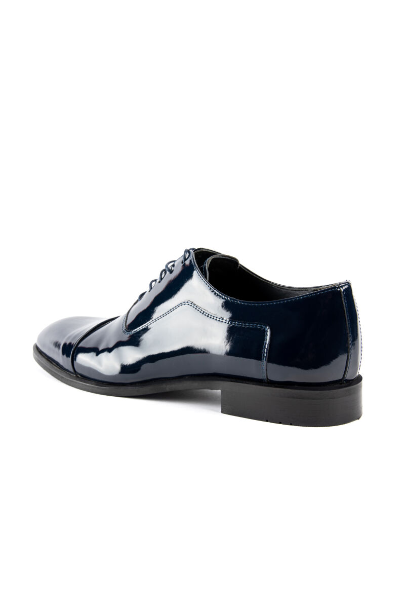 Erkek Lacivert Klasik Bağcıklı Ayakkabı - 4