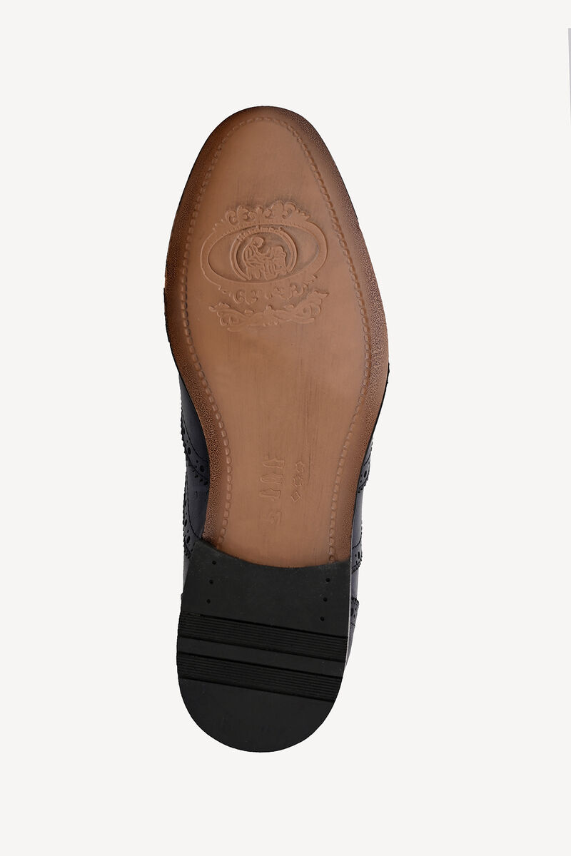 Erkek Lacivert Klasik Mat Bağcıklı Ayakkabı - 5