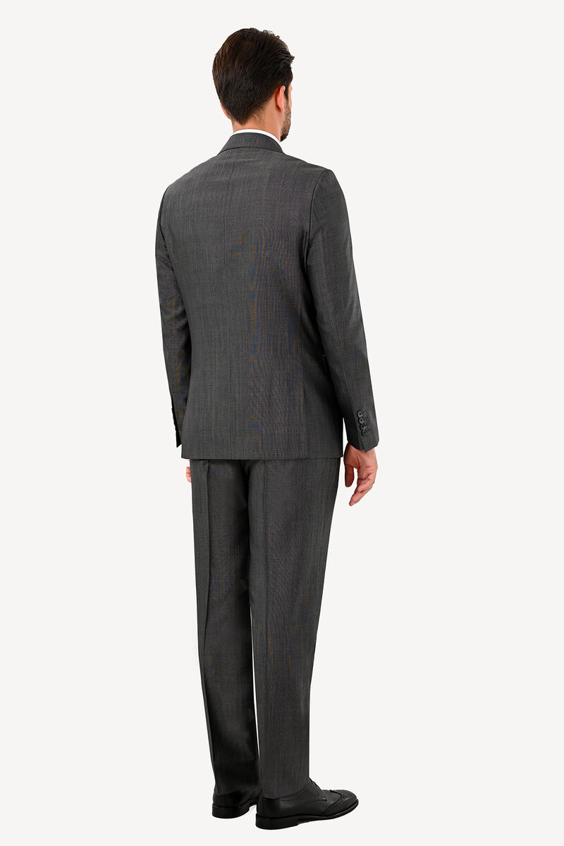 Erkek Regular Fit Kruvaze Takım Elbise - 5