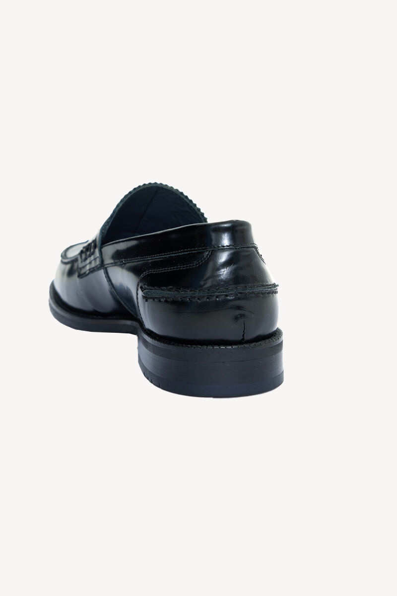 Erkek Siyah Klasik Bağcıksız Ayakkabı - 4