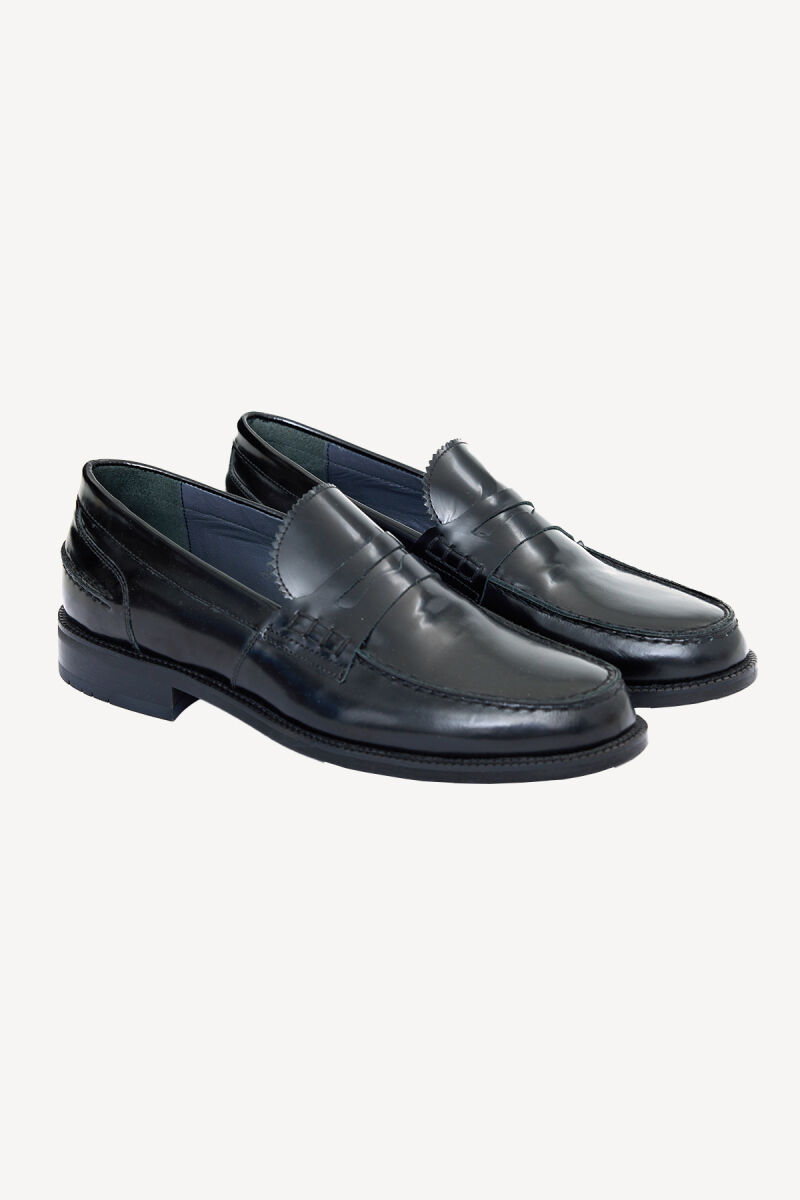 Erkek Siyah Klasik Bağcıksız Ayakkabı - 2