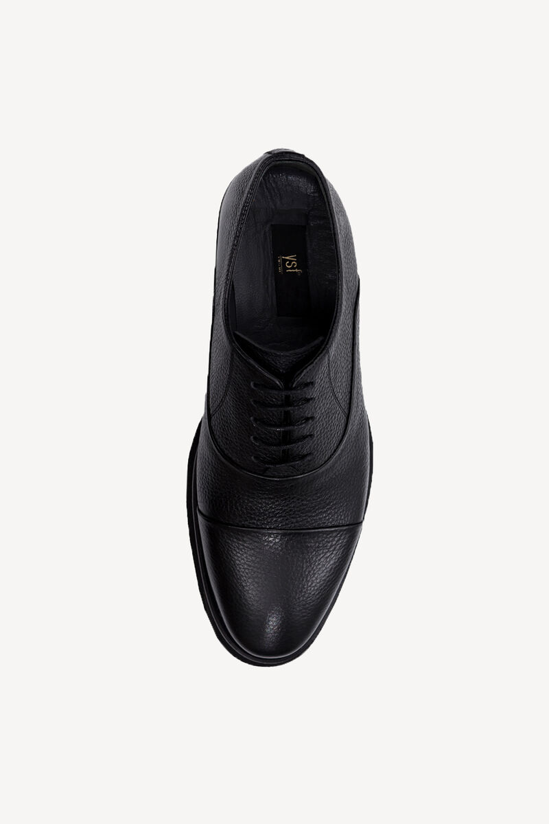 Erkek Siyah Bağcıklı Casual Ayakkabı - 4