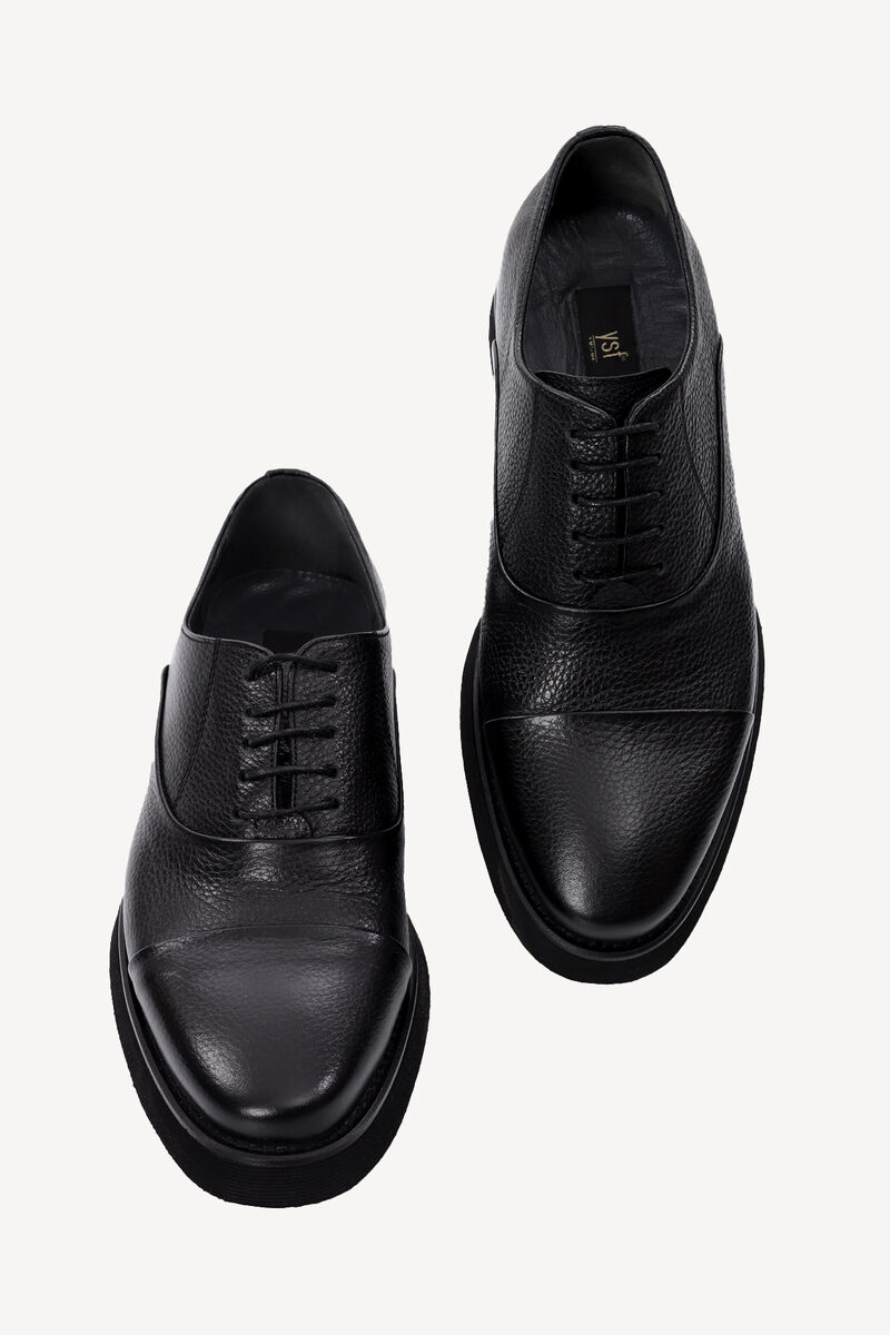 Erkek Siyah Bağcıklı Casual Ayakkabı - 2