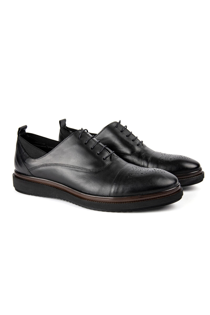 Erkek Siyah Bağcıklı Ayakkabı - 2