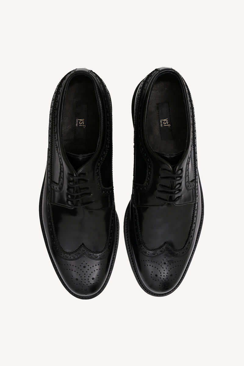 Erkek Siyah Bağcıklı Klasik Ayakkabı - 3