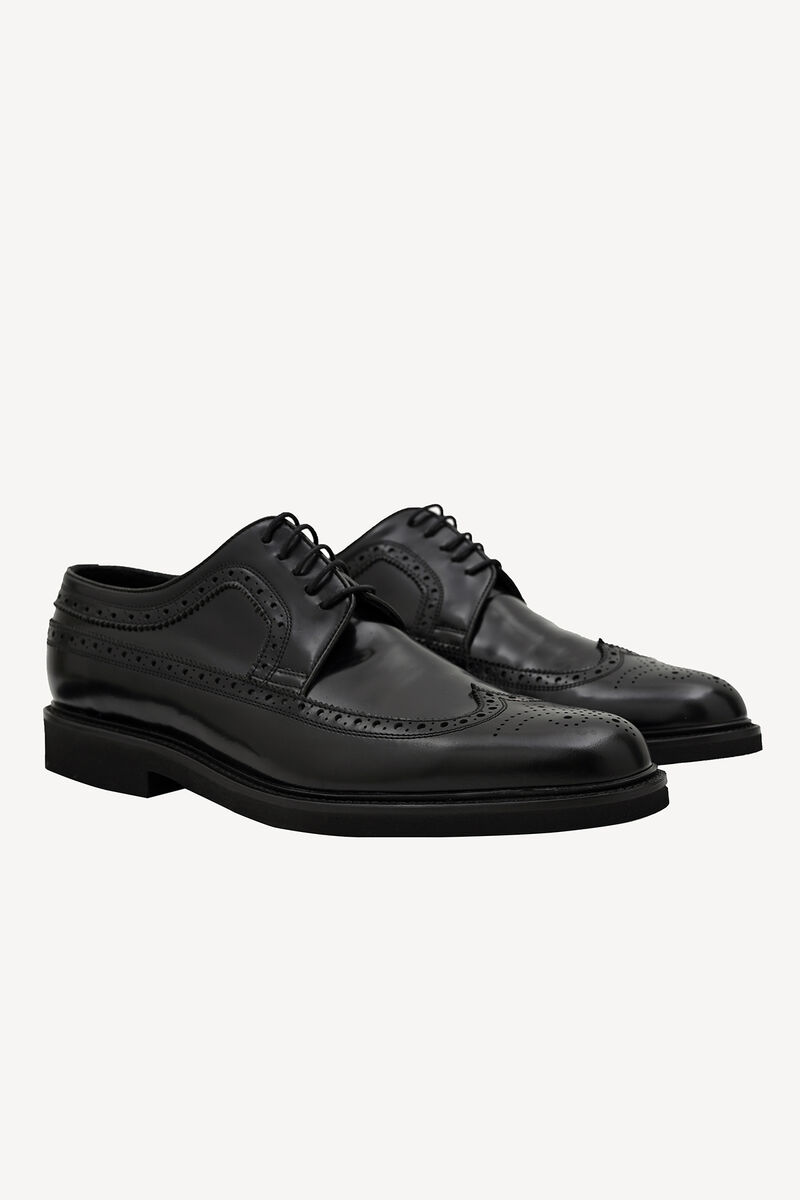 Erkek Siyah Bağcıklı Klasik Ayakkabı - 2