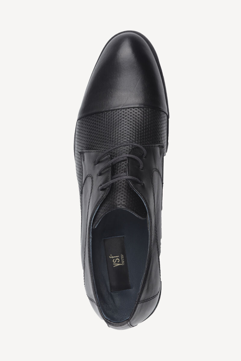 Erkek Siyah Bağcıklı Klasik Ayakkabı - 4