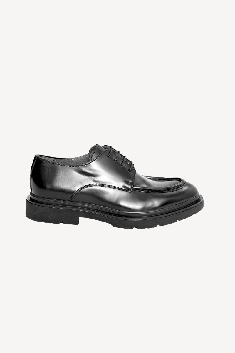 Erkek Siyah Deri Klasik Ayakkabı - 1