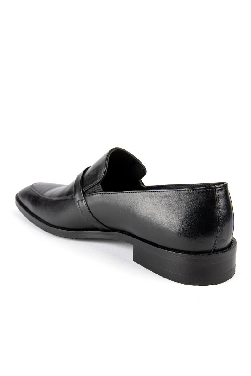 Erkek Siyah Klasik Altı Lastikli Ayakkabı - 4