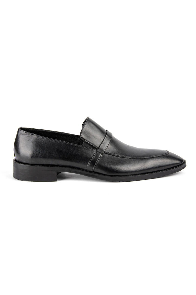 Erkek Siyah Klasik Altı Lastikli Ayakkabı - 1