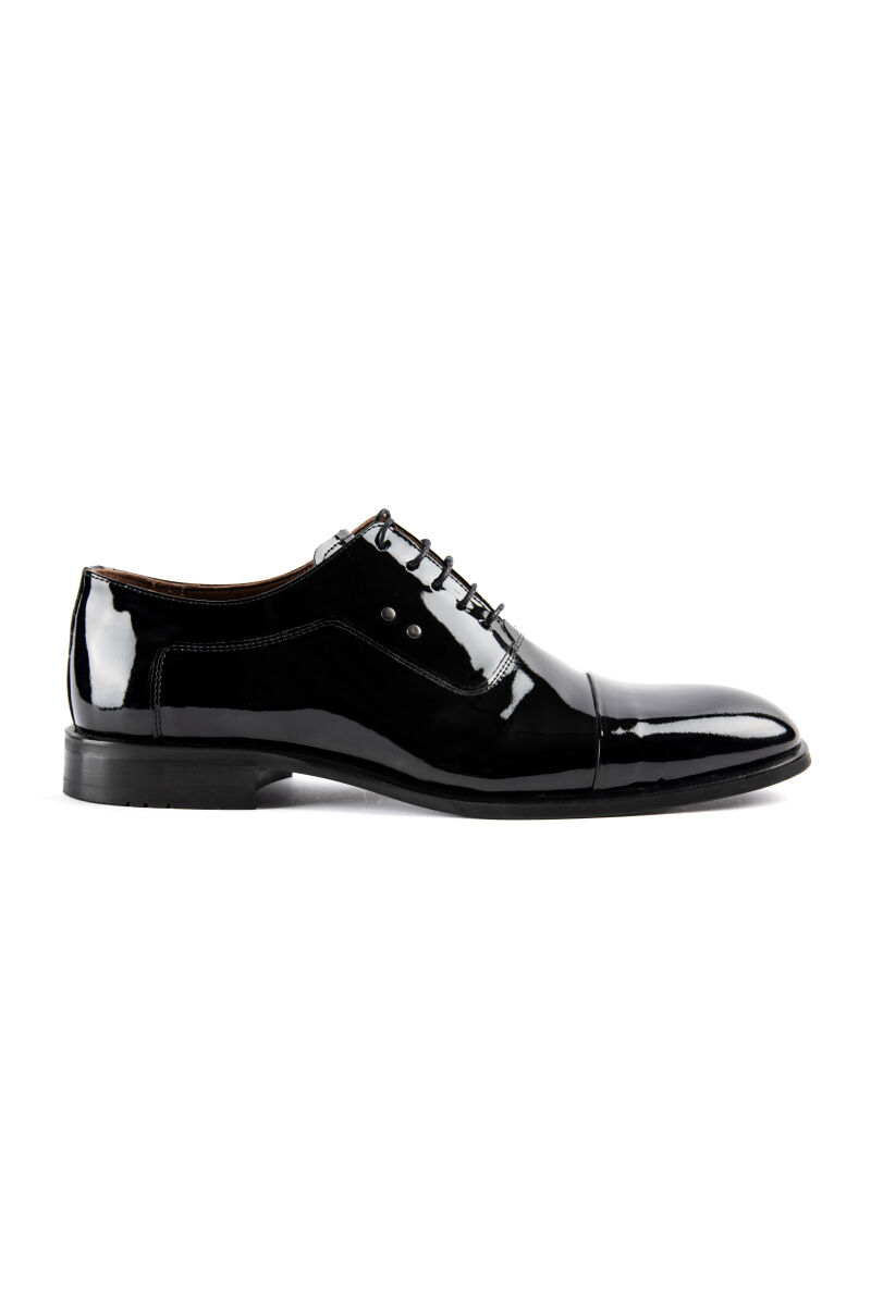 Erkek Siyah Klasik Bağcıklı Ayakkabı - 1