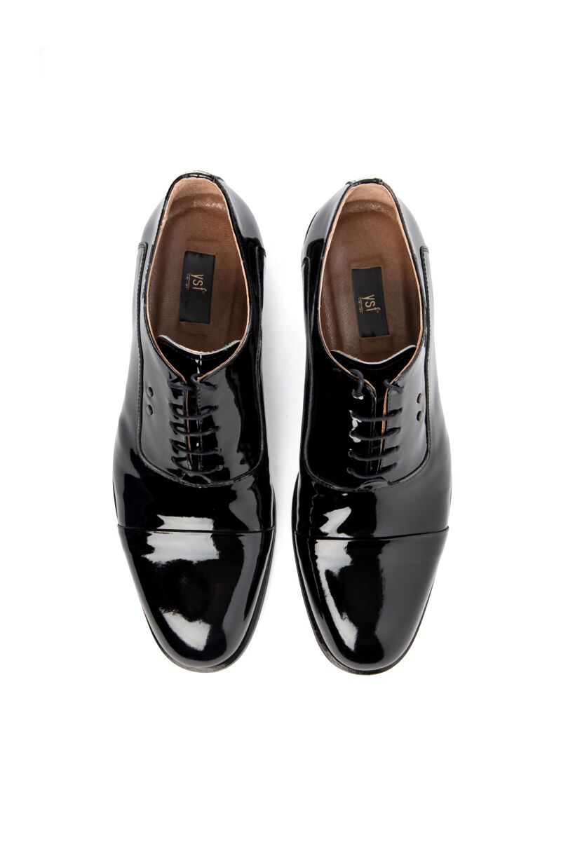 Erkek Siyah Klasik Bağcıklı Ayakkabı - 3