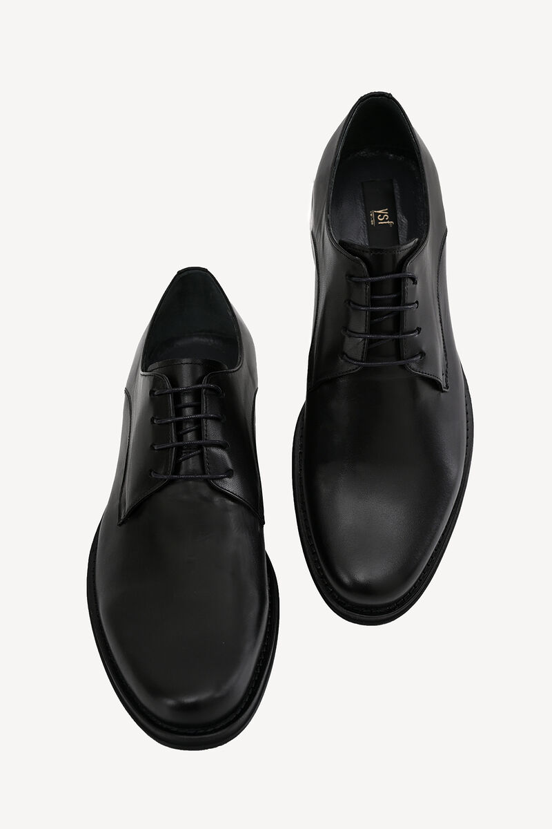 Erkek Siyah Klasik Bağcıklı Ayakkabı - 2