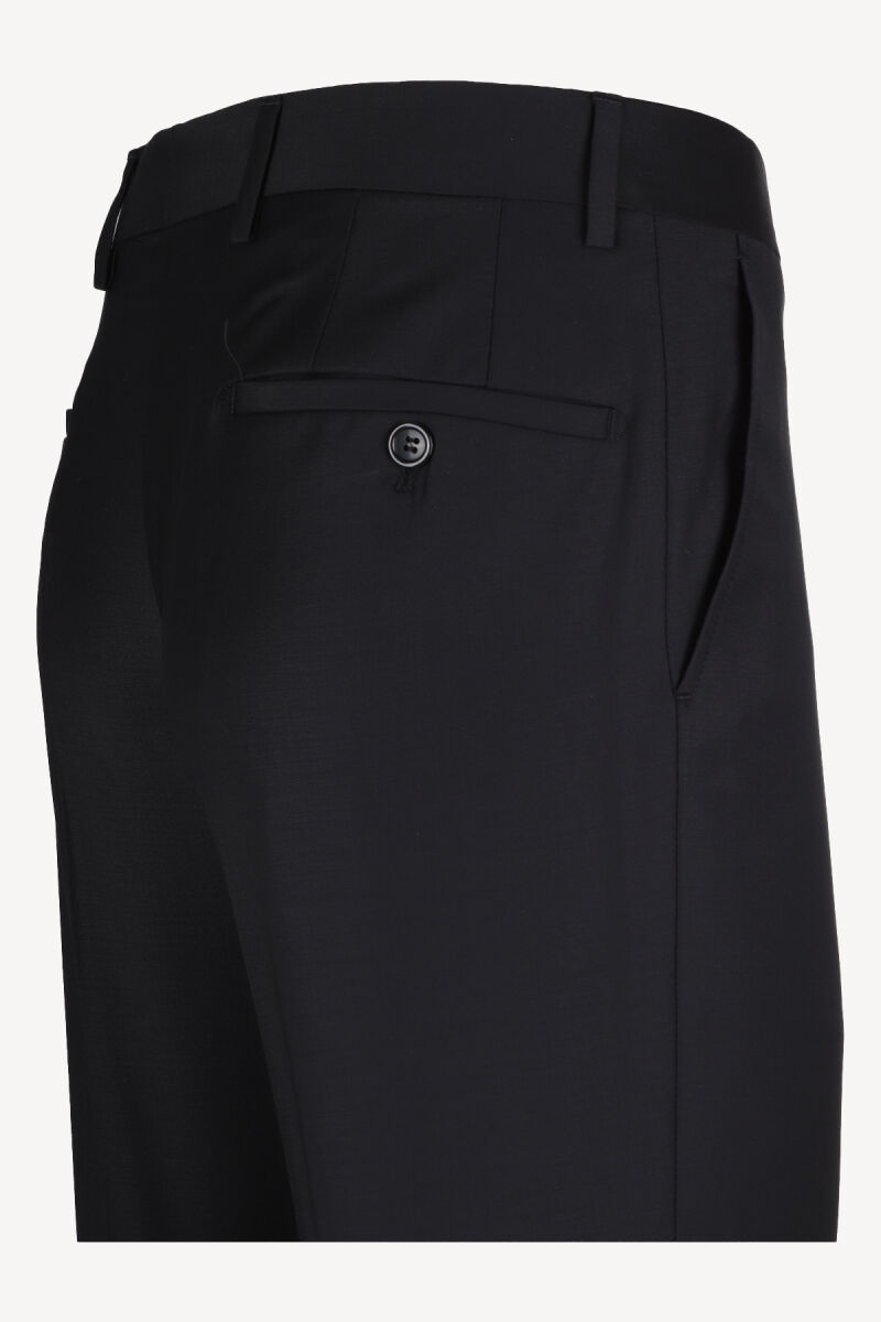 Erkek Siyah Klasik Kumaş Pantolon - 2