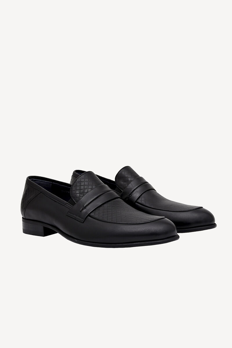 Erkek Siyah Klasik Loafer Ayakkabı - 2