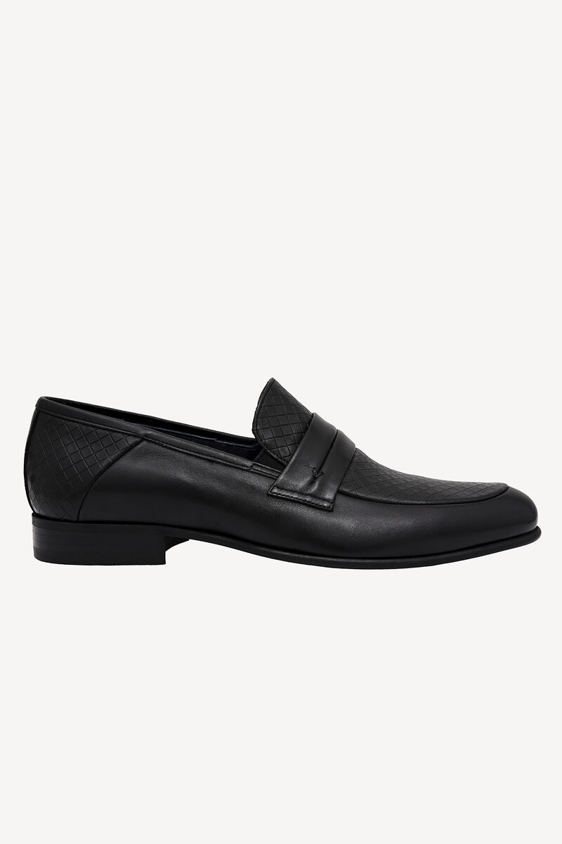 Erkek Siyah Klasik Loafer Ayakkabı - 1