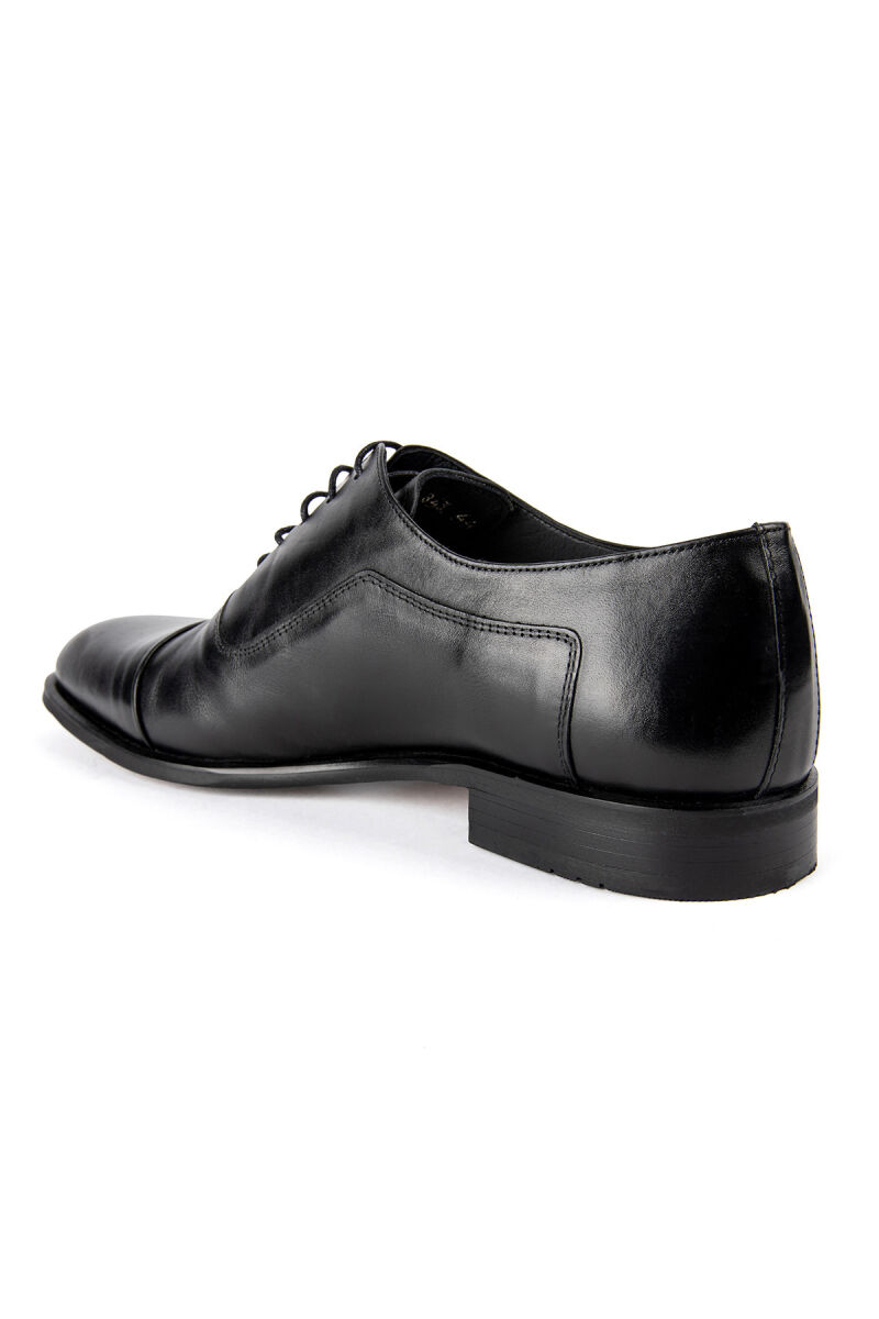 Erkek Siyah Mat Bağcıklı Ayakkabı - 4
