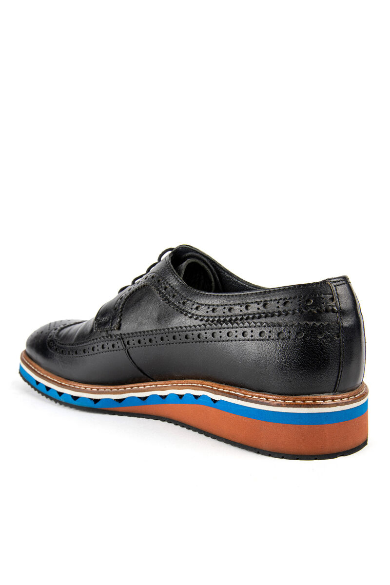 Erkek Siyah Renkli Taban Desenli Ayakkabı - 4