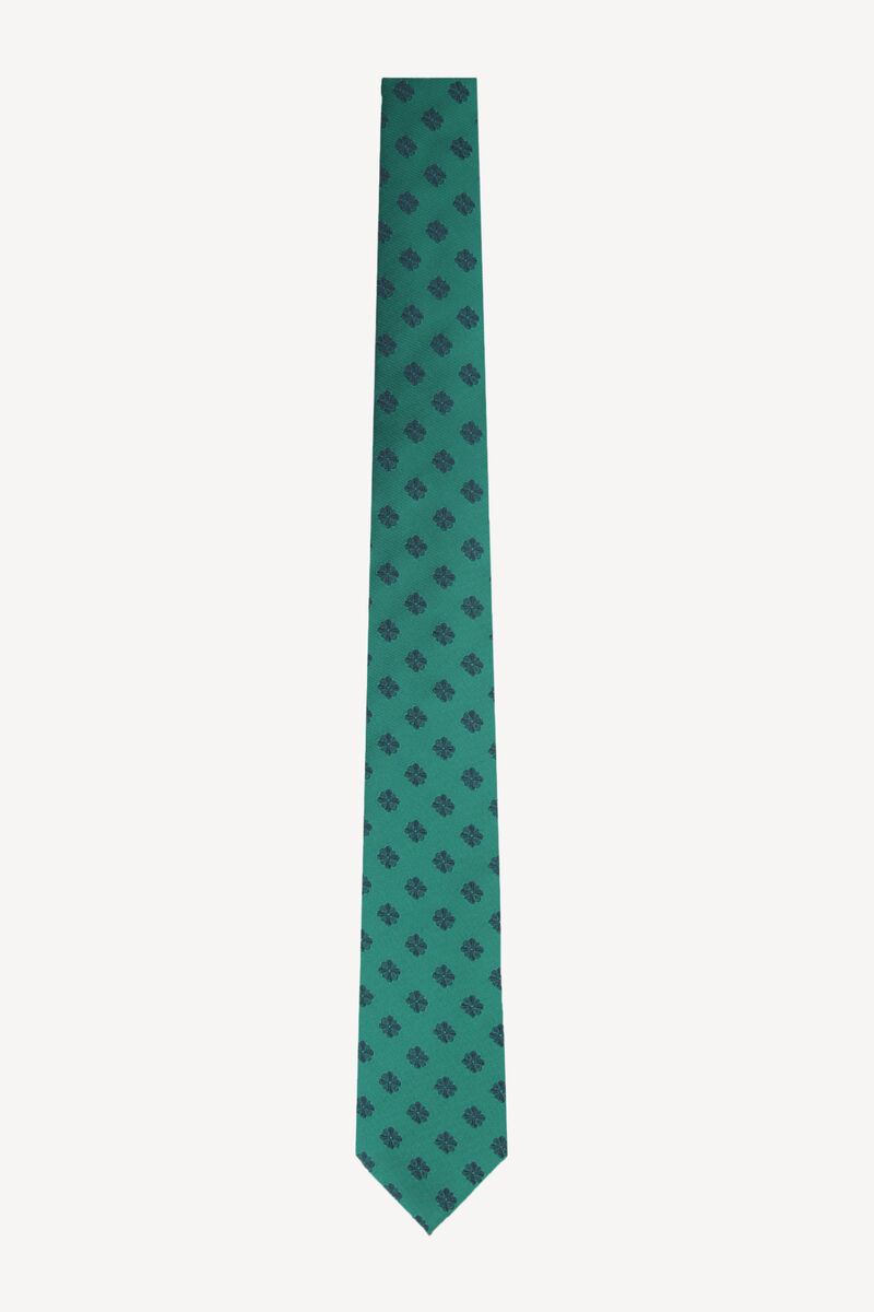 Erkek Yeşil Desenli Kravat - 1