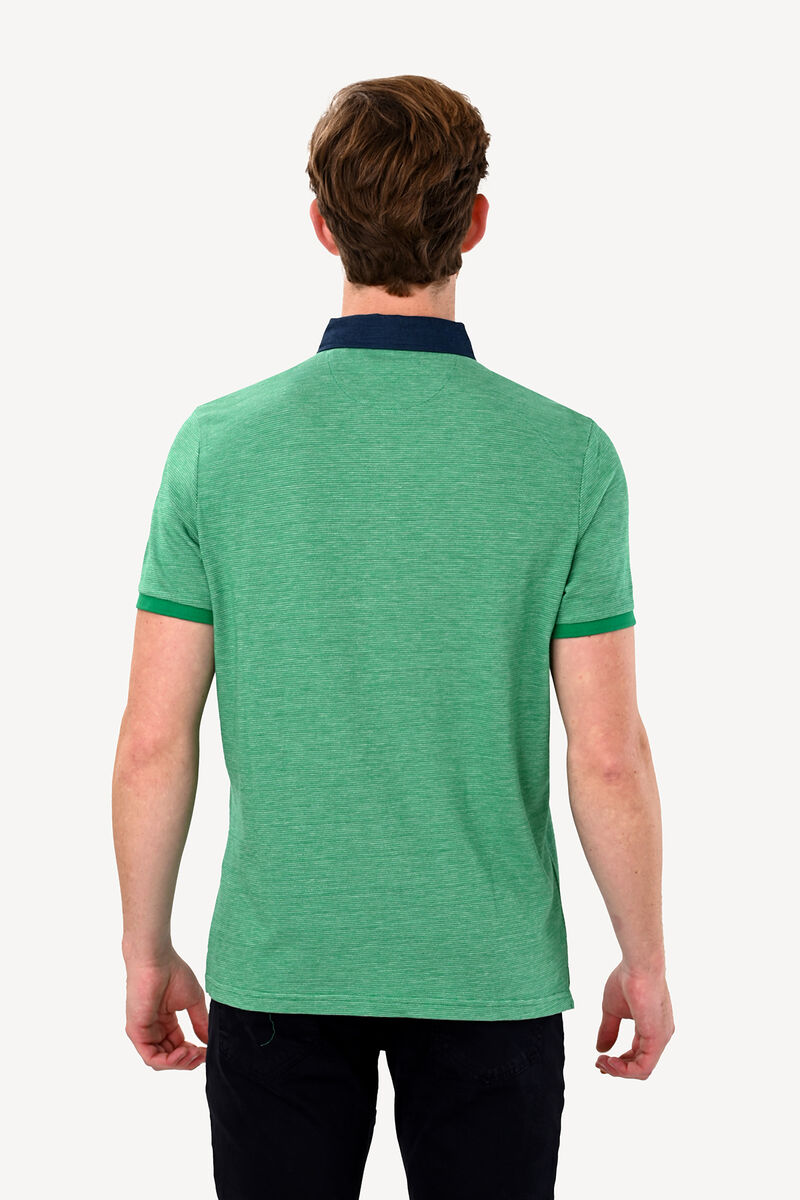 Erkek Yeşil Regular Fit Polo Yaka Tshirt - 5