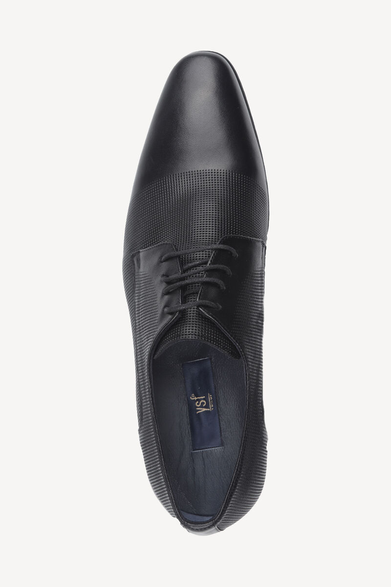 Erkek Siyah Bağcıklı Klasik Ayakkabı - 4