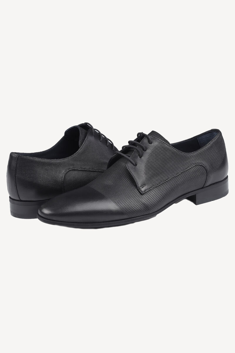 Erkek Siyah Bağcıklı Klasik Ayakkabı - 1