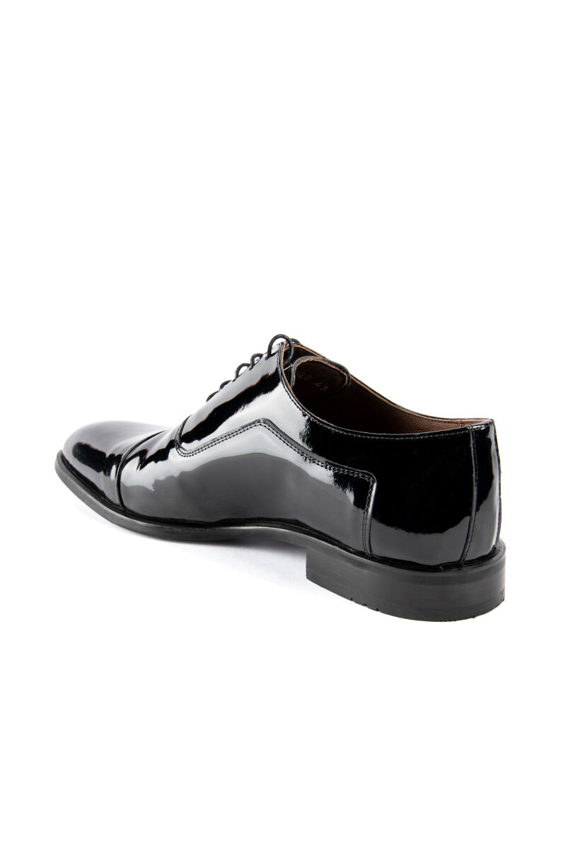 Erkek Siyah Klasik Bağcıklı Ayakkabı - 4