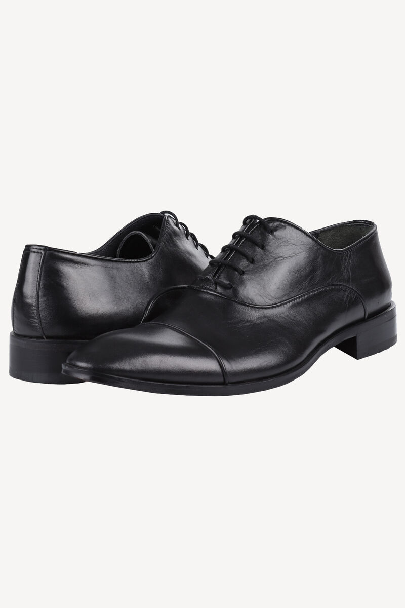 Erkek Siyah Klasik Bağcıklı Ayakkabı - 1