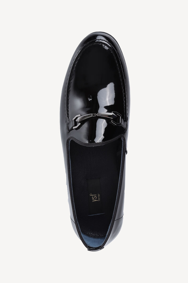 Erkek Siyah Rugan Klasik Rugan Ayakkabı - 4