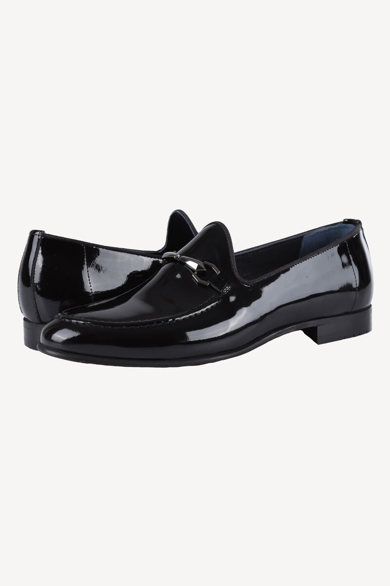 Erkek Siyah Rugan Klasik Rugan Ayakkabı - 1
